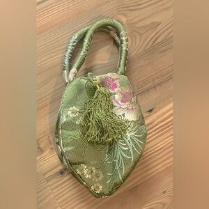 Silk evening bag